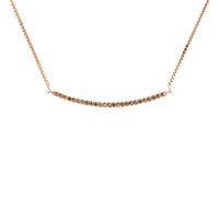 Collana Sartorello Gioielli Donna in Oro rosa Diamante Brown 0.25 Ct GI-1679BW-2-CV13-4 - GI-1679BW-2-CV13-4